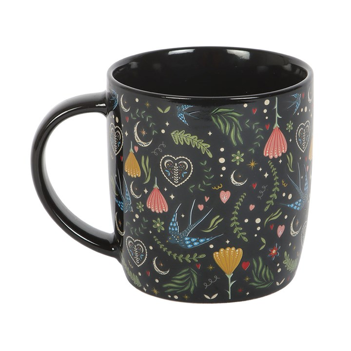 Black Midnight Print Mug